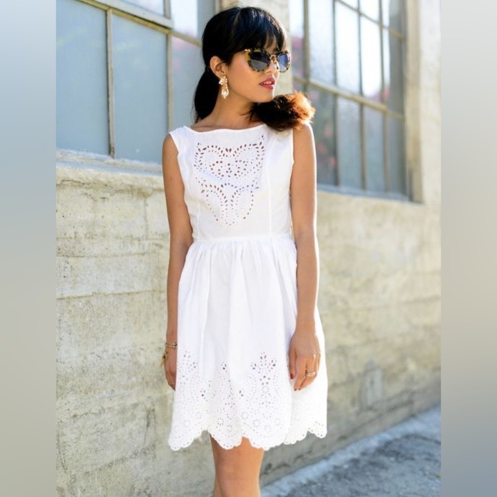 訳有★Chloe Sevigny for Opening Ceremonyワンピ Chloe Sevigny Foropening Ceremony White 100% Cotton E… - Gem